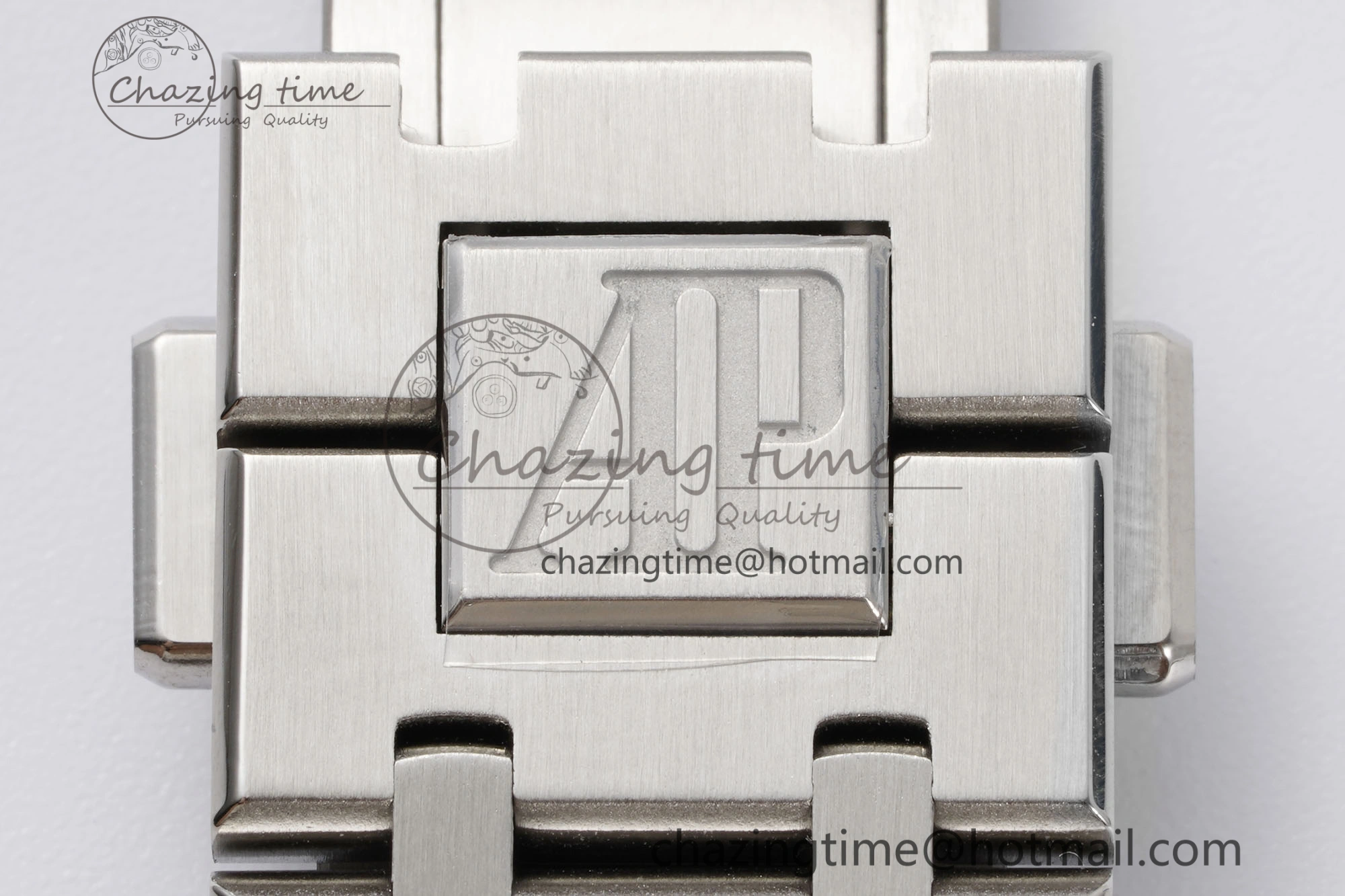 Royal Oak 41mm 15400 SS IPF 1:1 Best Edition Gray Textured Dial on SS Bracelet SA3120 Super Clone