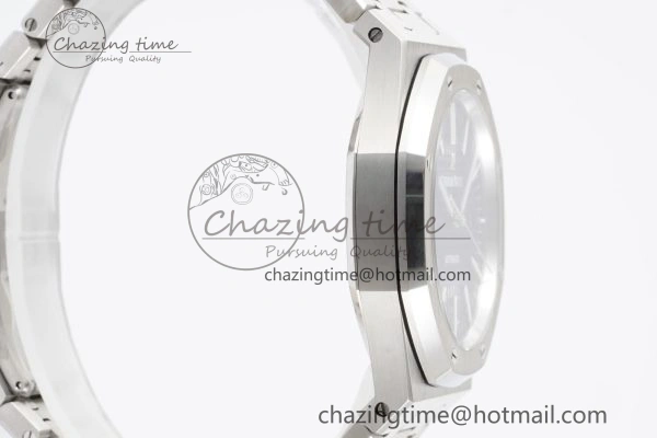 Royal Oak 41mm 15400 SS IPF 1:1 Best Edition Gray Textured Dial on SS Bracelet SA3120 Super Clone