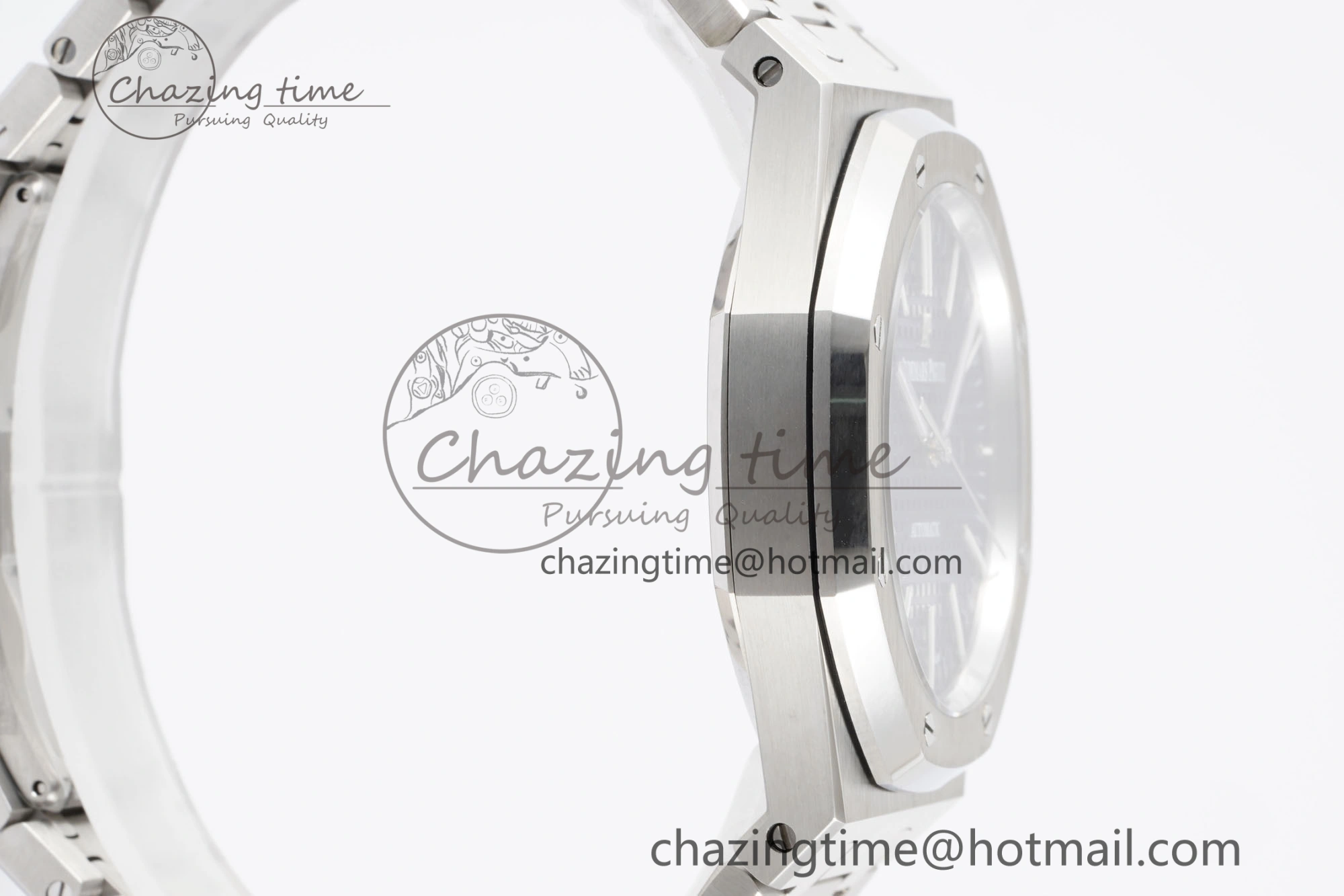 Royal Oak 41mm 15400 SS IPF 1:1 Best Edition Gray Textured Dial on SS Bracelet SA3120 Super Clone