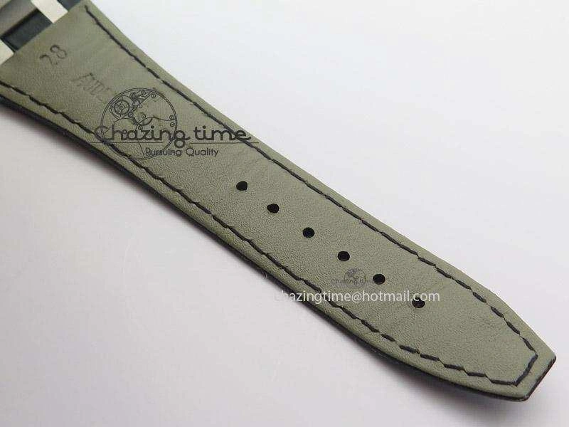 Royal Oak 41mm 15400 SS JF 1:1 Best Edition Black Dial On Black Leather Strap A3120