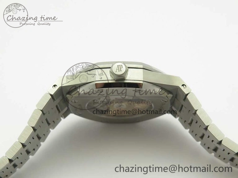 Royal Oak 41mm 15400 SS JF 1:1 Best Edition Black Textured Dial on SS Bracelet A3120 V5