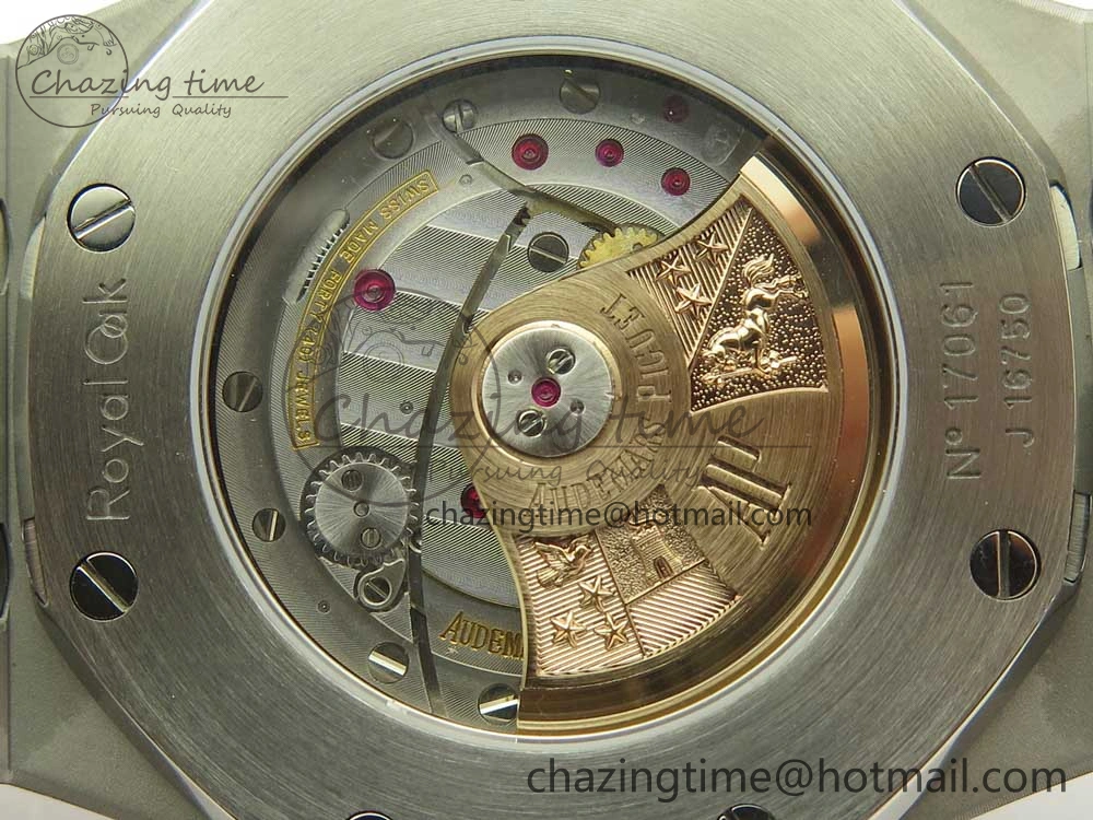 Royal Oak 41mm 15400 SS JF 1:1 Best Edition Black Textured Dial on SS Bracelet A3120 V5
