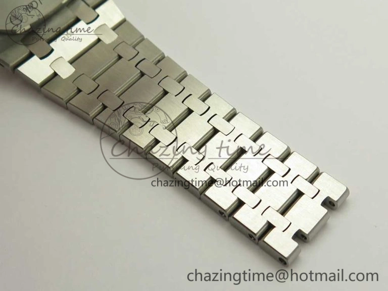 Royal Oak 41mm 15400 SS JF 1:1 Best Edition Black Textured Dial on SS Bracelet A3120 V5