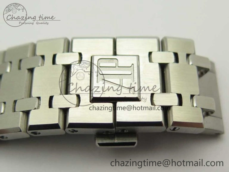 Royal Oak 41mm 15400 SS JF 1:1 Best Edition Black Textured Dial on SS Bracelet A3120 V5