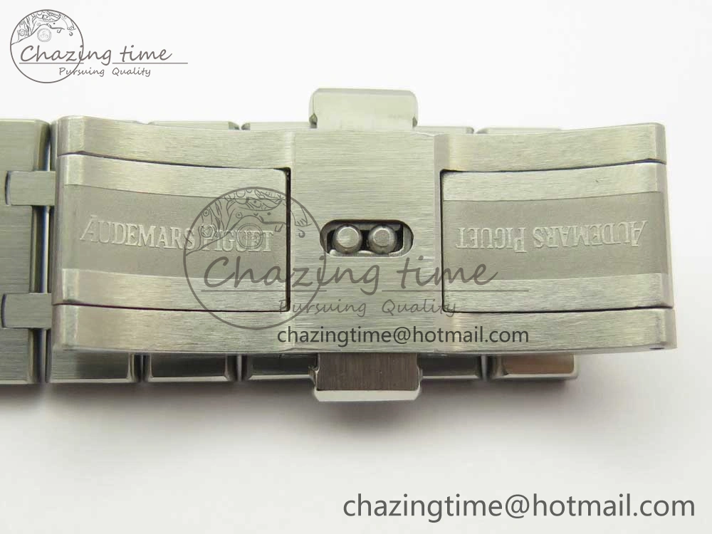 Royal Oak 41mm 15400 SS JF 1:1 Best Edition Black Textured Dial on SS Bracelet A3120 V5