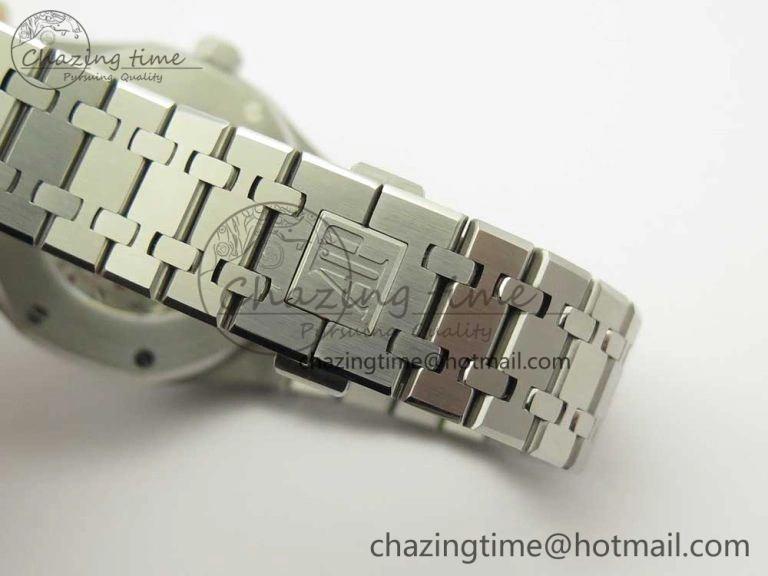 Royal Oak 41mm 15400 SS JF 1:1 Best Edition Black Textured Dial on SS Bracelet A3120 V5