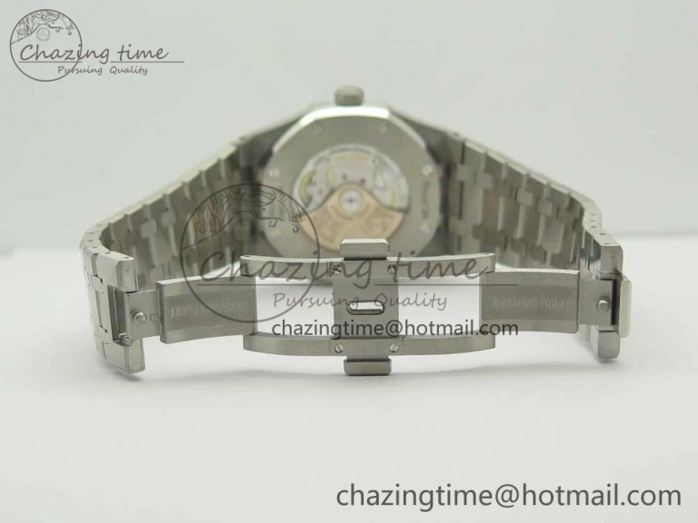 Royal Oak 41mm 15400 SS JF 1:1 Best Edition Black Textured Dial on SS Bracelet A3120 V5