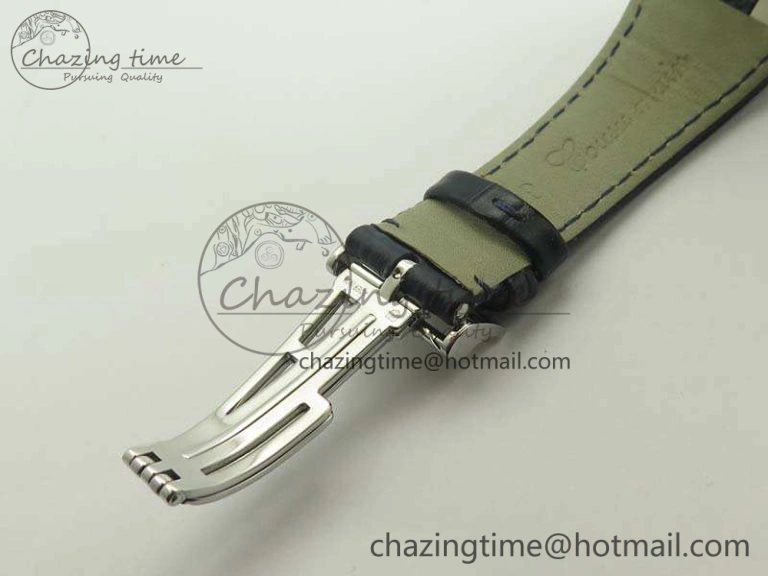 Royal Oak 41mm 15400 SS JF 1:1 Best Edition Blue Textured Dial On Blue Leather Strap A3120 V3