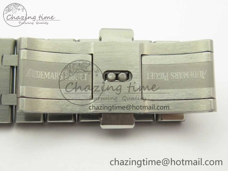 Royal Oak 41mm 15400 SS JF 1:1 Best Edition Blue Textured Dial on SS Bracelet A3120 V5