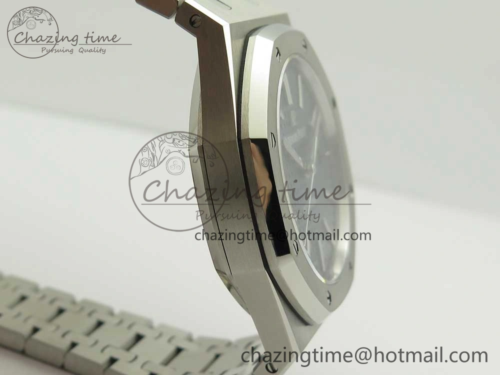 Royal Oak 41mm 15400 SS JF 1:1 Best Edition Blue Textured Dial on SS Bracelet A3120 V5