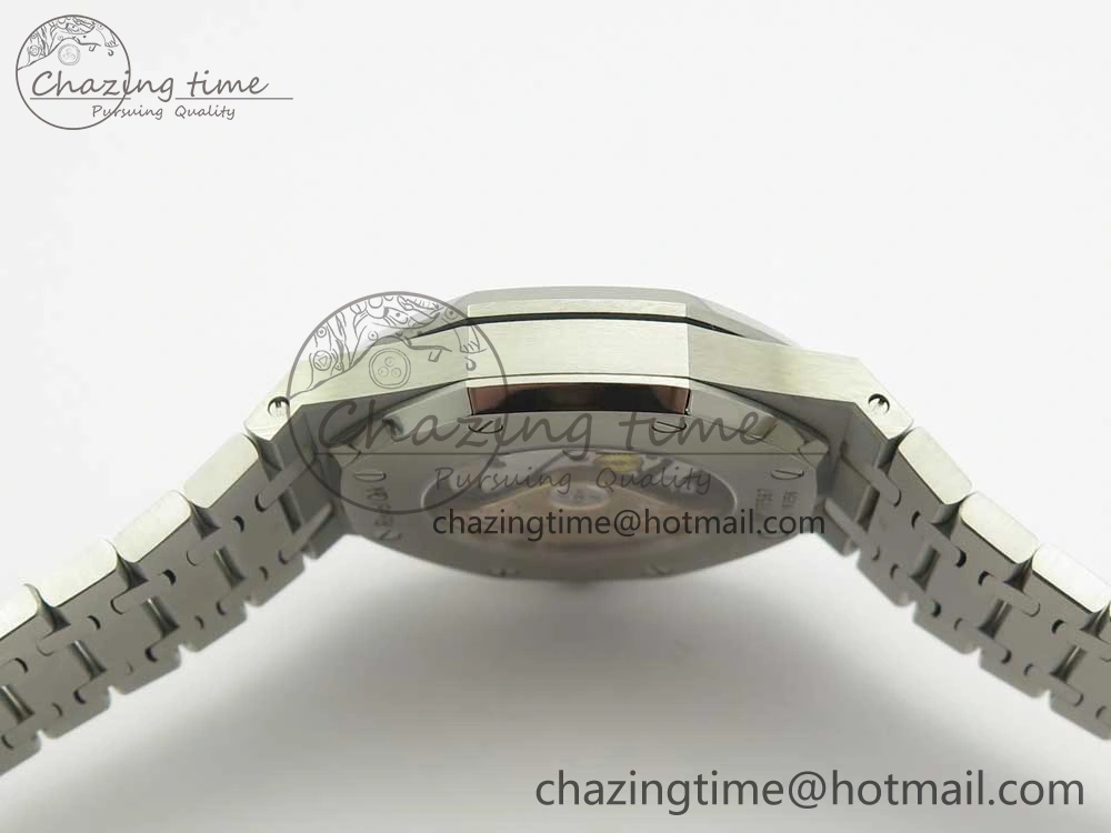 Royal Oak 41mm 15400 SS JF 1:1 Best Edition Gray Textured Dial on SS Bracelet A3120 V5