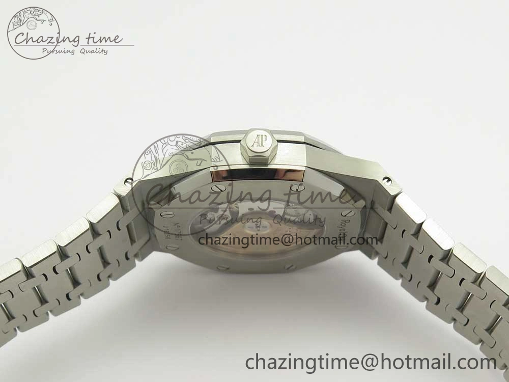 Royal Oak 41mm 15400 SS JF 1:1 Best Edition Gray Textured Dial on SS Bracelet A3120 V5
