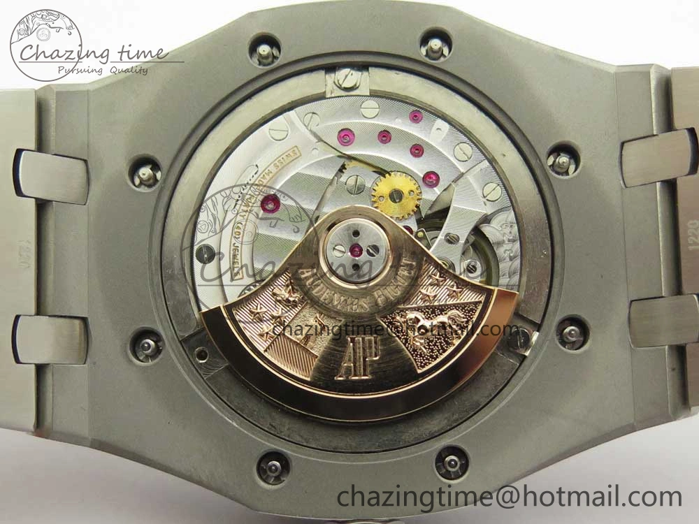 Royal Oak 41mm 15400 SS JF 1:1 Best Edition Gray Textured Dial on SS Bracelet A3120 V5