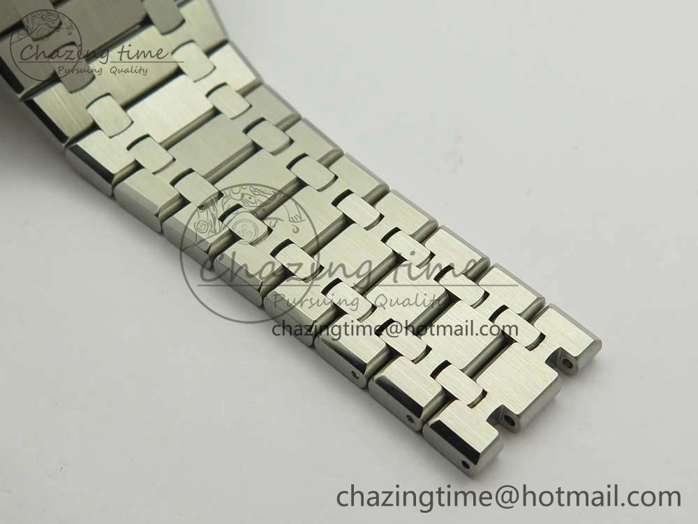 Royal Oak 41mm 15400 SS JF 1:1 Best Edition Gray Textured Dial on SS Bracelet A3120 V5