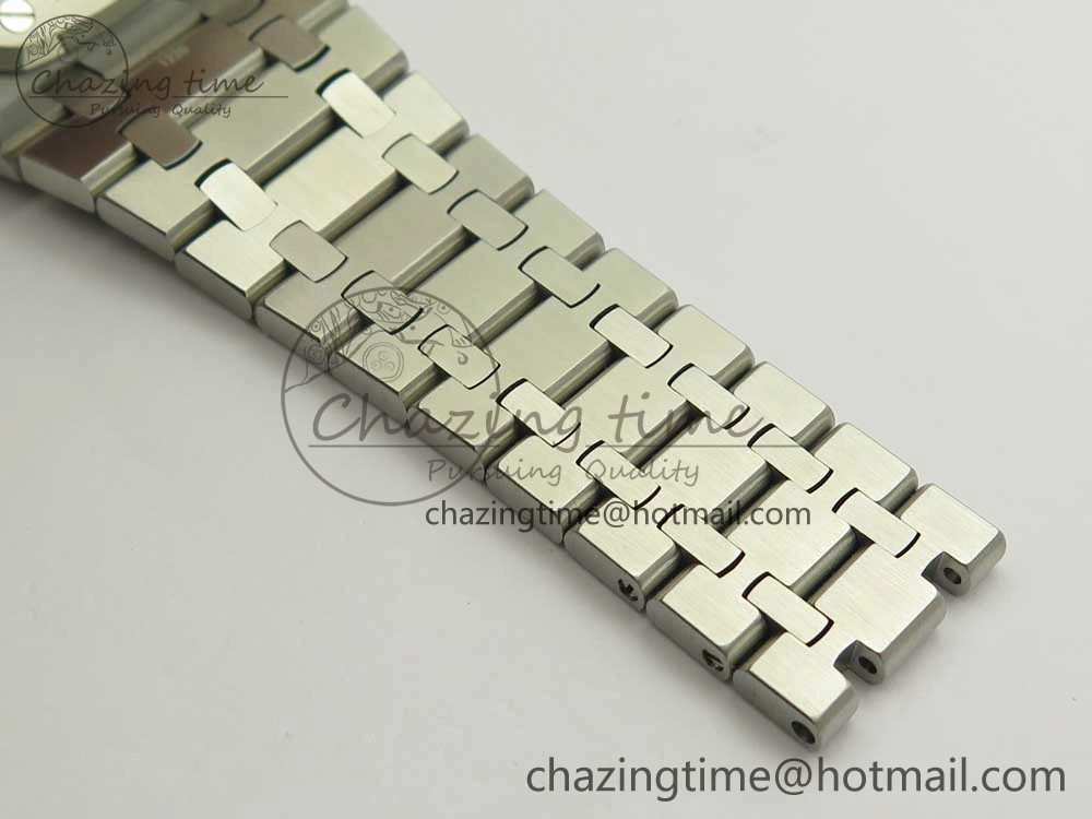 Royal Oak 41mm 15400 SS JF 1:1 Best Edition Gray Textured Dial on SS Bracelet A3120 V5