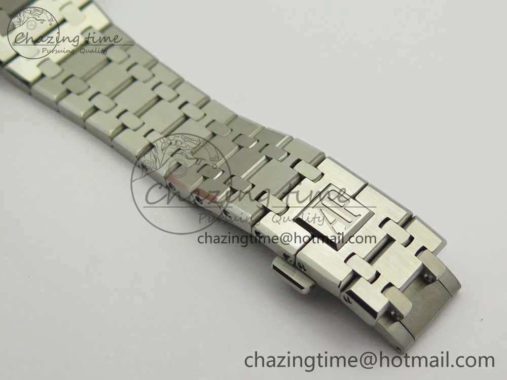 Royal Oak 41mm 15400 SS JF 1:1 Best Edition Gray Textured Dial on SS Bracelet A3120 V5