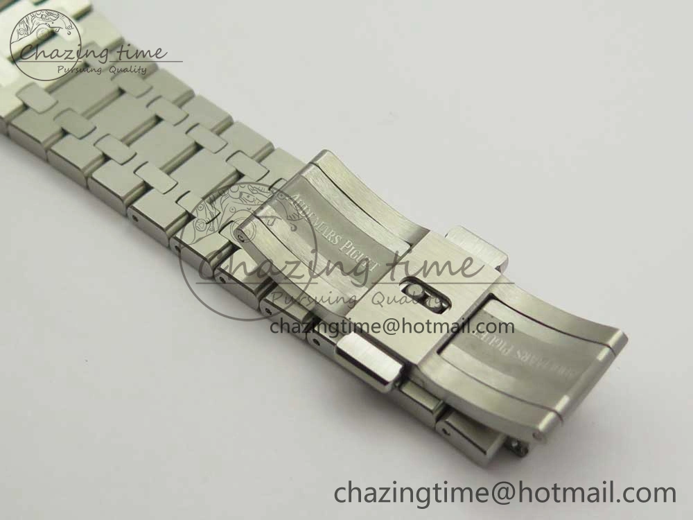 Royal Oak 41mm 15400 SS JF 1:1 Best Edition Gray Textured Dial on SS Bracelet A3120 V5