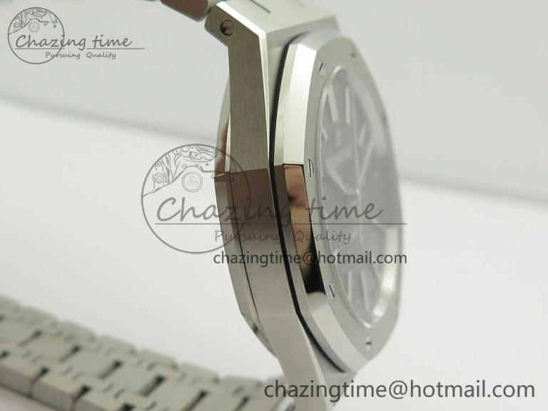 Royal Oak 41mm 15400 SS JF 1:1 Best Edition Gray Textured Dial on SS Bracelet A3120 V5