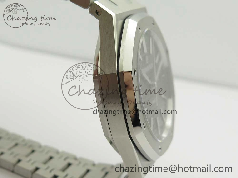 Royal Oak 41mm 15400 SS JF 1:1 Best Edition Gray Textured Dial on SS Bracelet A3120 V5
