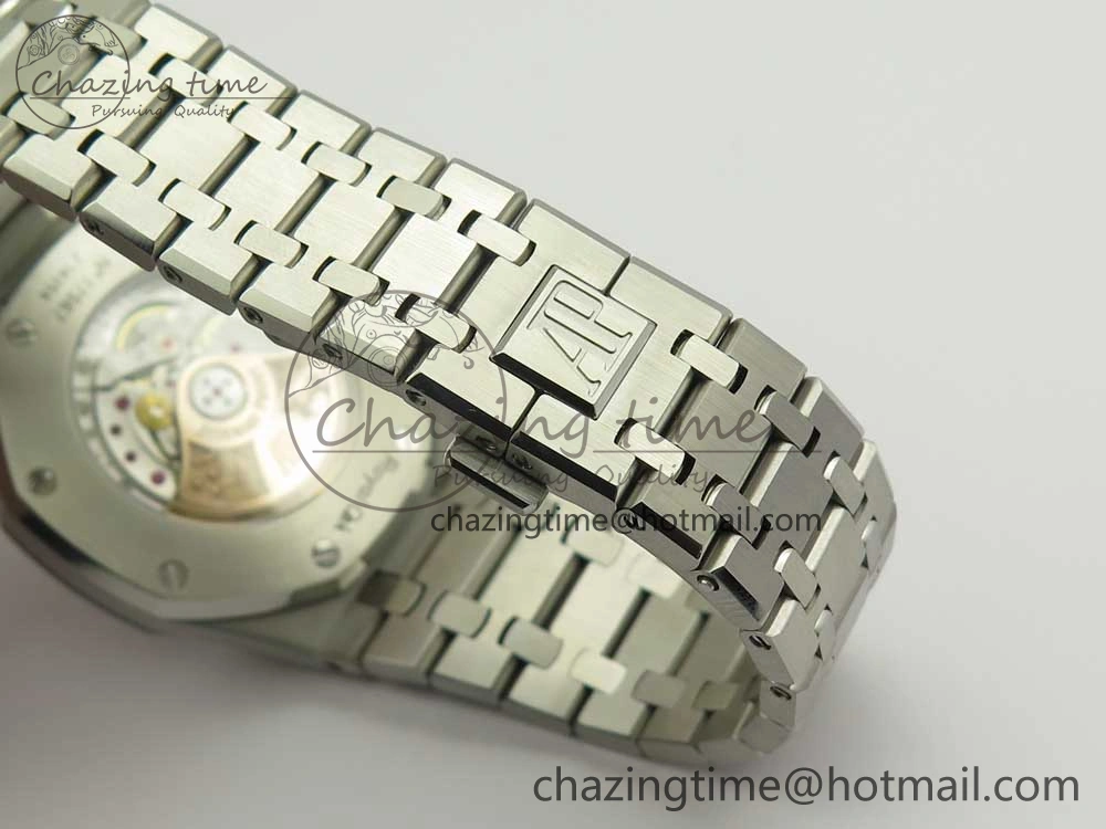 Royal Oak 41mm 15400 SS JF 1:1 Best Edition Gray Textured Dial on SS Bracelet A3120 V5