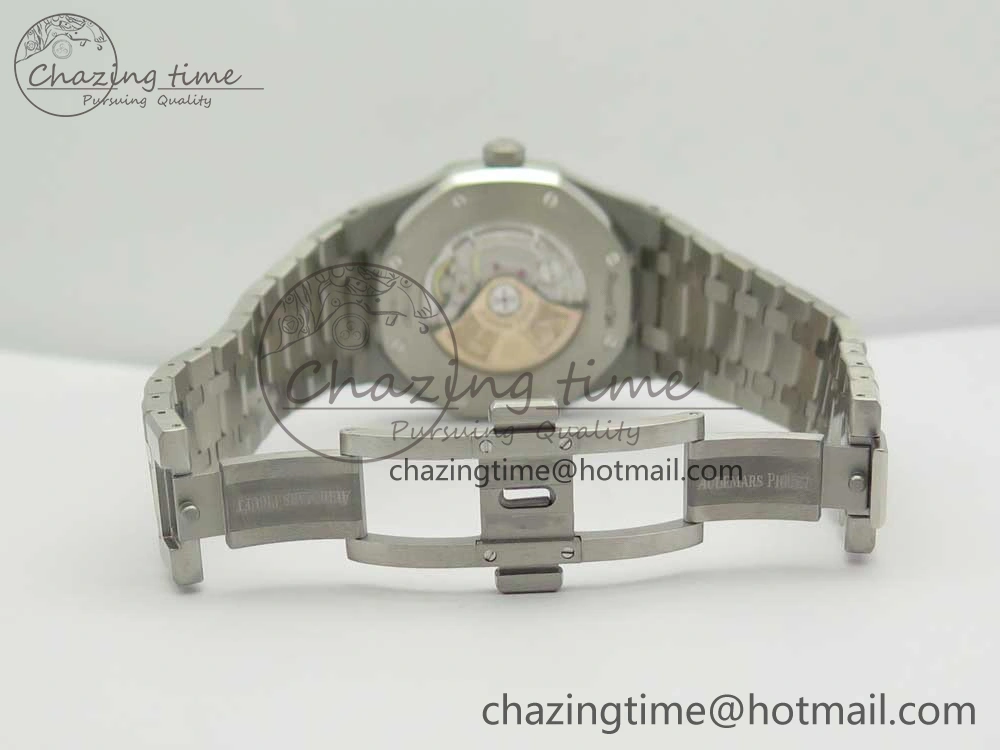 Royal Oak 41mm 15400 SS JF 1:1 Best Edition Gray Textured Dial on SS Bracelet A3120 V5