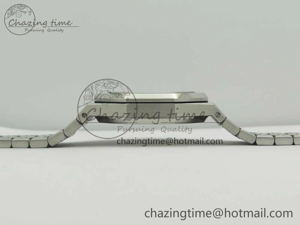 Royal Oak 41mm 15400 SS JF 1:1 Best Edition Gray Textured Dial on SS Bracelet A3120 V5
