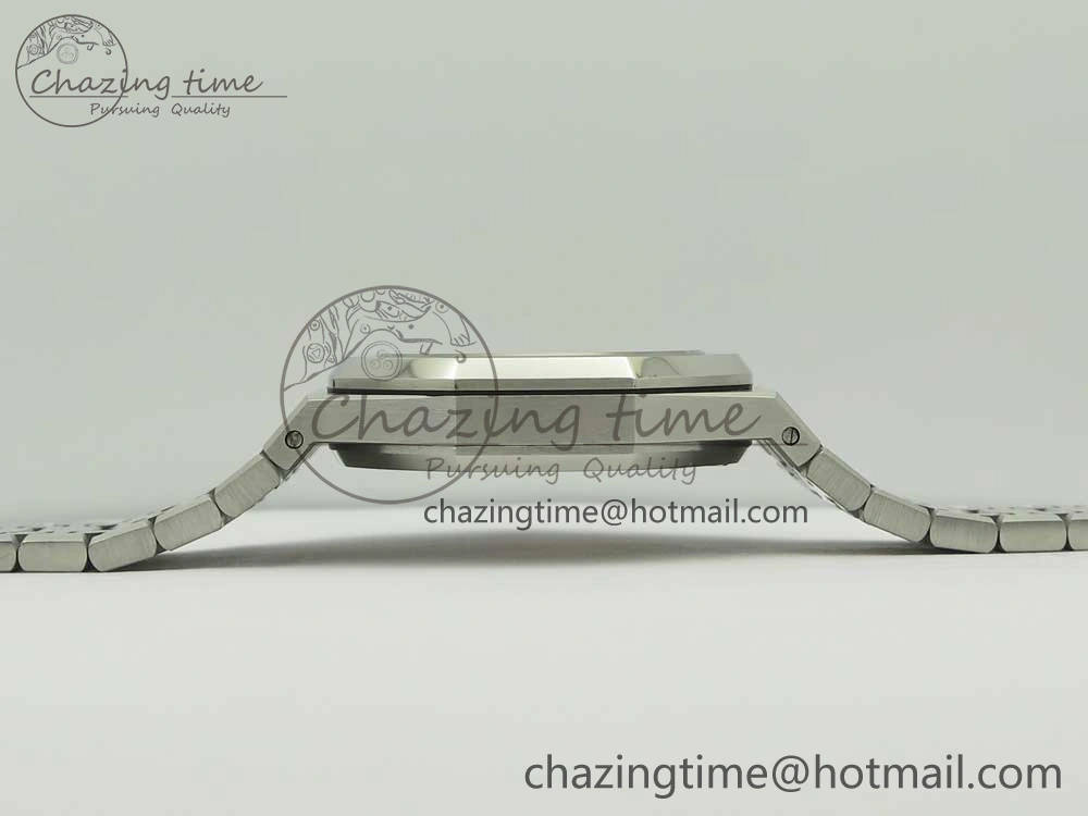Royal Oak 41mm 15400 SS JF 1:1 Best Edition White Textured Dial on SS Bracelet A3120 V5
