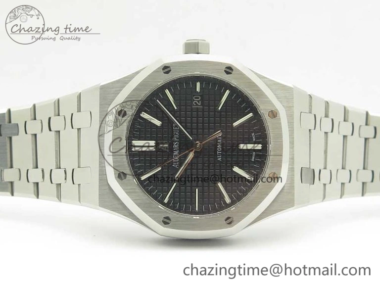 Royal Oak 41mm 15400 SS OMF 1:1 Best Edition Black Dial on SS Bracelet A3120