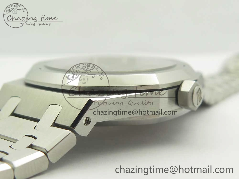 Royal Oak 41mm 15400 SS OMF 1:1 Best Edition Black Dial on SS Bracelet A3120