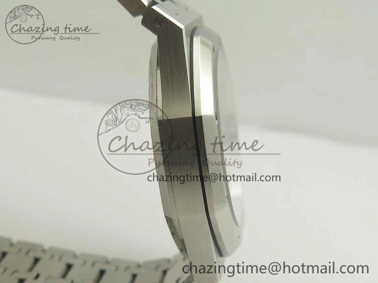 Royal Oak 41mm 15400 SS OMF 1:1 Best Edition Gray Dial on SS Bracelet A3120