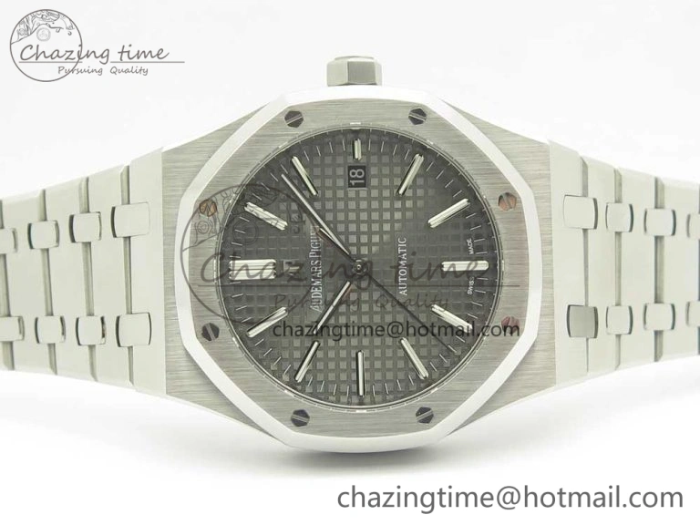 Royal Oak 41mm 15400 SS OMF 1:1 Best Edition Gray Dial on SS Bracelet A3120