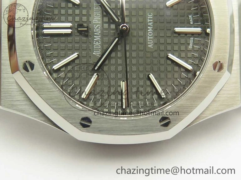 Royal Oak 41mm 15400 SS OMF 1:1 Best Edition Gray Dial on SS Bracelet A3120