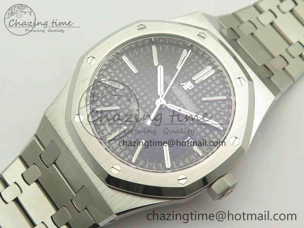Royal Oak 41mm 15400 SS OMF 1:1 Best Edition Gray Dial on SS Bracelet A3120