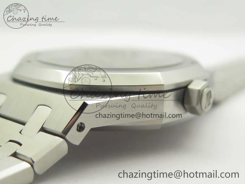 Royal Oak 41mm 15400 SS OMF 1:1 Best Edition Gray Dial on SS Bracelet A3120