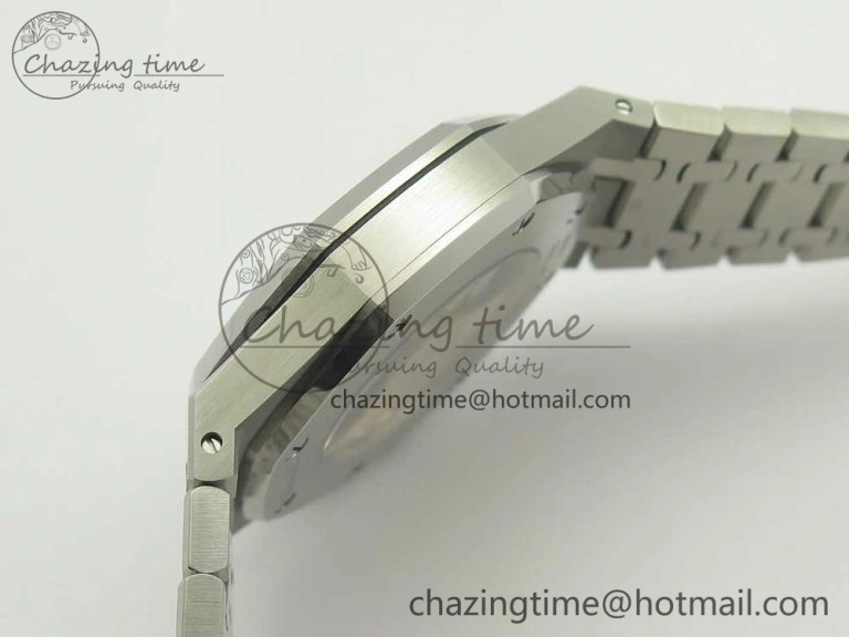 Royal Oak 41mm 15400 SS OMF 1:1 Best Edition Gray Dial on SS Bracelet A3120