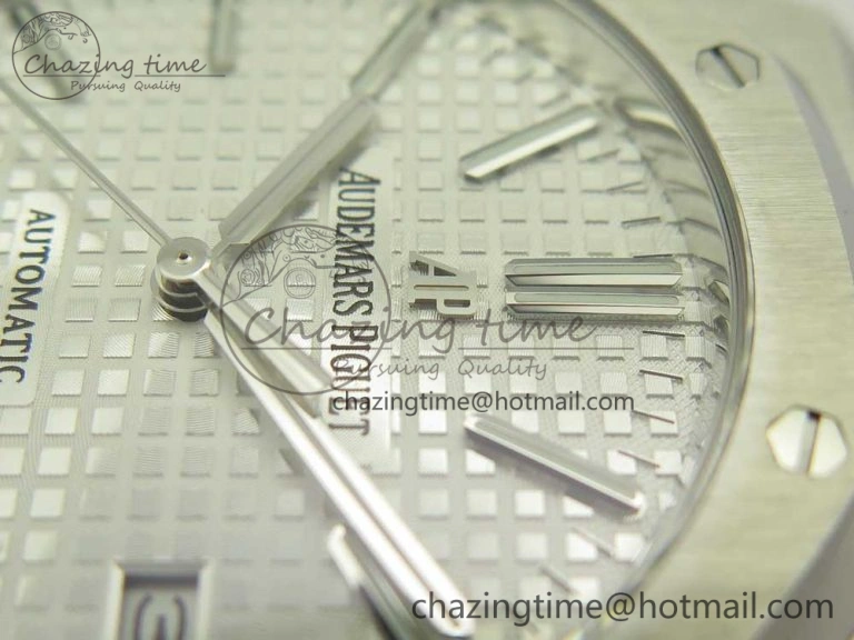 Royal Oak 41mm 15400 SS OMF 1:1 Best Edition White Dial on SS Bracelet A3120