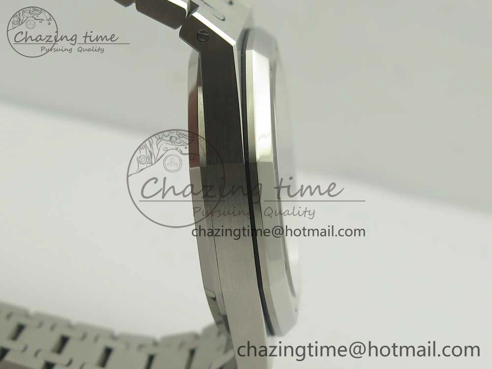 Royal Oak 41mm 15400 SS OMF 1:1 Best Edition White Dial on SS Bracelet A3120