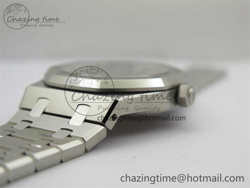 Royal Oak 41mm 15400 SS RSF 1:1 Best Edition Black Textured Dial on SS Bracelet A3120 Super Clone