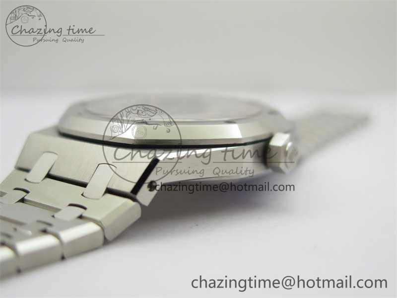 Royal Oak 41mm 15400 SS RSF 1:1 Best Edition Gray Textured Dial on SS Bracelet A3120 Super Clone