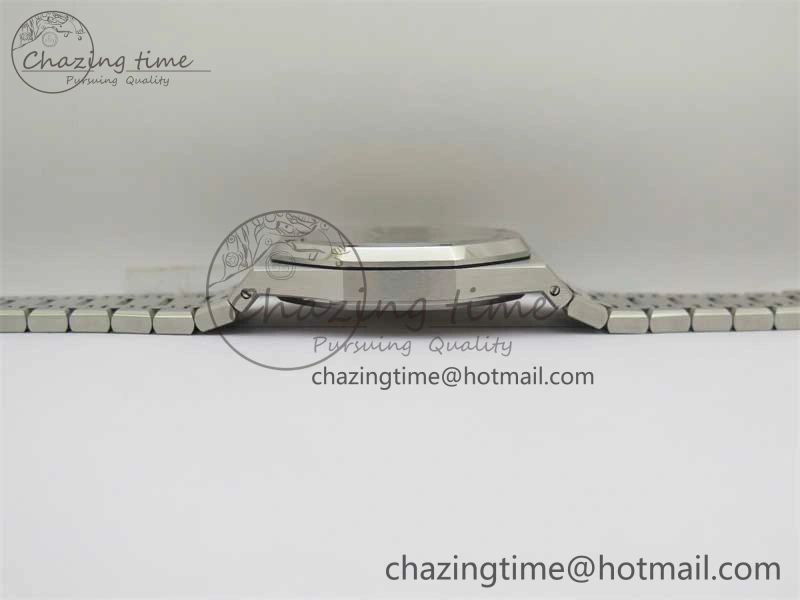 Royal Oak 41mm 15400 SS RSF 1:1 Best Edition Gray Textured Dial on SS Bracelet A3120 Super Clone