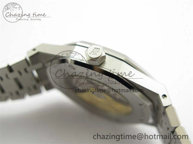 Royal Oak 41mm 15400 SS RSF 1:1 Best Edition Gray Textured Dial on SS Bracelet A3120 Super Clone