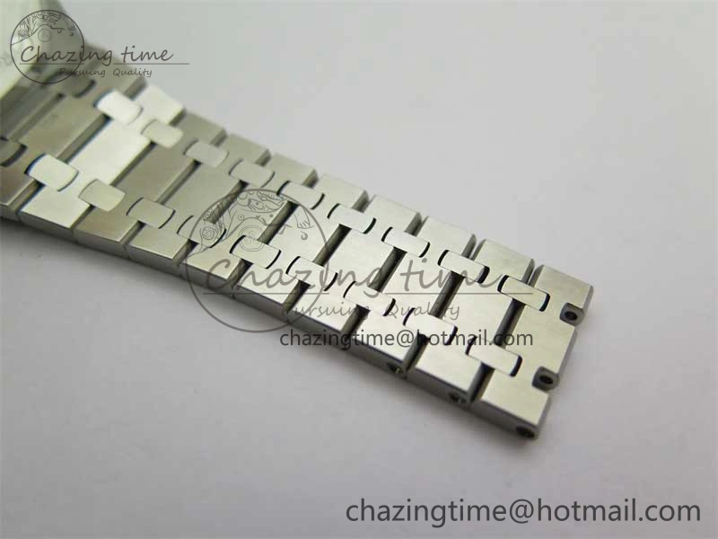 Royal Oak 41mm 15400 SS RSF 1:1 Best Edition Gray Textured Dial on SS Bracelet A3120 Super Clone