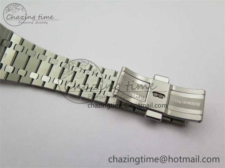 Royal Oak 41mm 15400 SS RSF 1:1 Best Edition Gray Textured Dial on SS Bracelet A3120 Super Clone