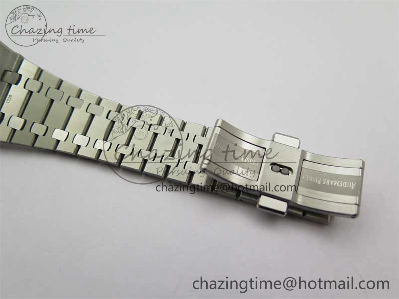 Royal Oak 41mm 15400 SS RSF 1:1 Best Edition Gray Textured Dial on SS Bracelet A3120 Super Clone