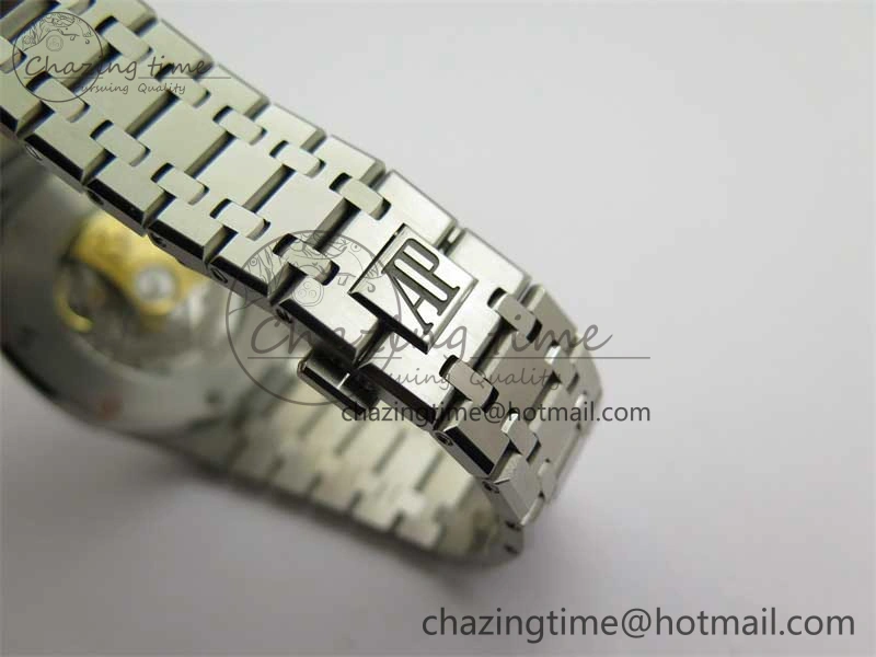 Royal Oak 41mm 15400 SS RSF 1:1 Best Edition Gray Textured Dial on SS Bracelet A3120 Super Clone