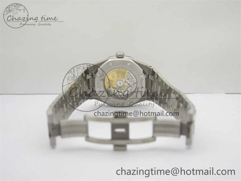 Royal Oak 41mm 15400 SS RSF 1:1 Best Edition Gray Textured Dial on SS Bracelet A3120 Super Clone