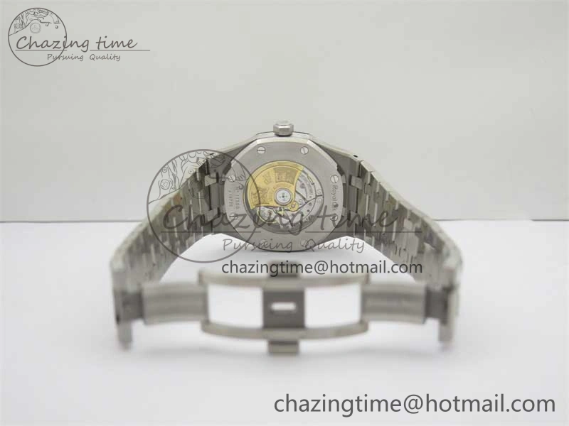 Royal Oak 41mm 15400 SS RSF 1:1 Best Edition Gray Textured Dial on SS Bracelet A3120 Super Clone