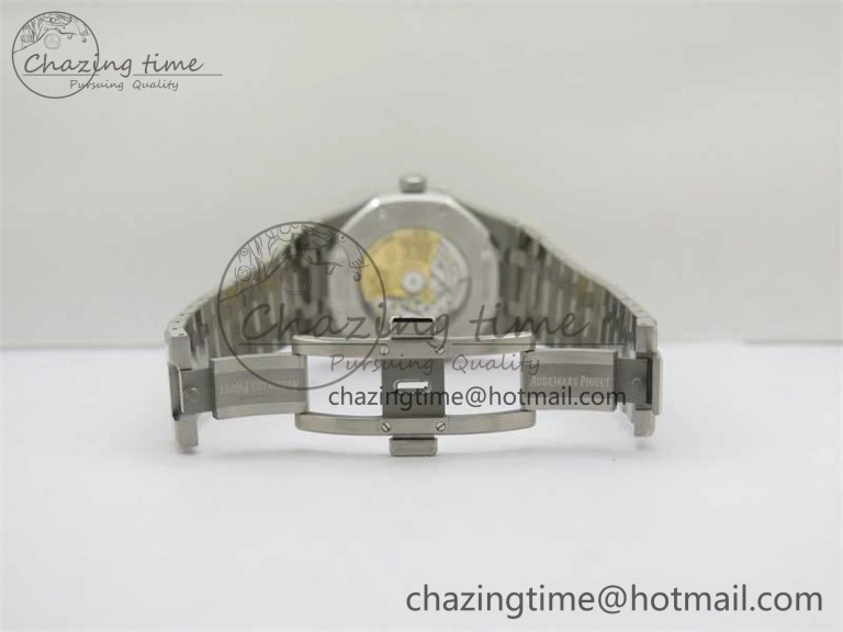 Royal Oak 41mm 15400 SS RSF 1:1 Best Edition Gray Textured Dial on SS Bracelet A3120 Super Clone