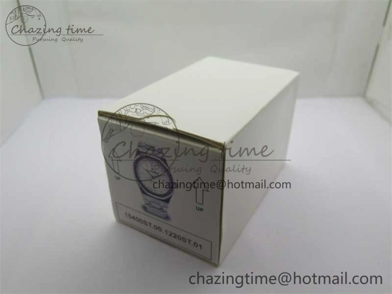 Royal Oak 41mm 15400 SS RSF 1:1 Best Edition White Textured Dial on SS Bracelet A3120 Super Clone