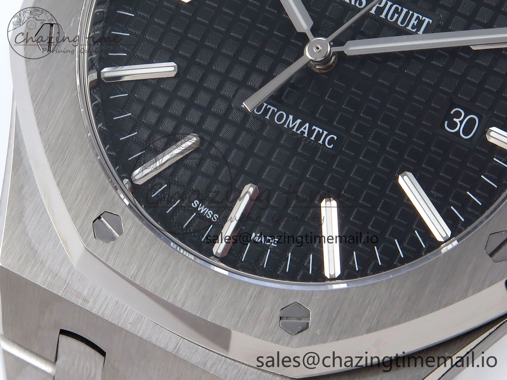 Royal Oak 41mm 15400 SS TKF 1:1 Best Edition Black Dial on SS Bracelet SA4302 Super Clone